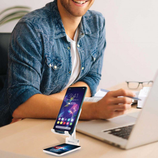 Promotional Element Phone Stands Feature